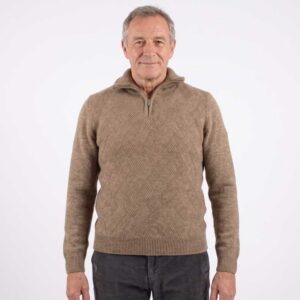 pull sweat MONTE CARLO maille coton camel